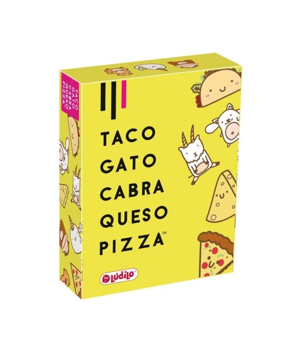 Taco, gato, cabra, queso, pizza